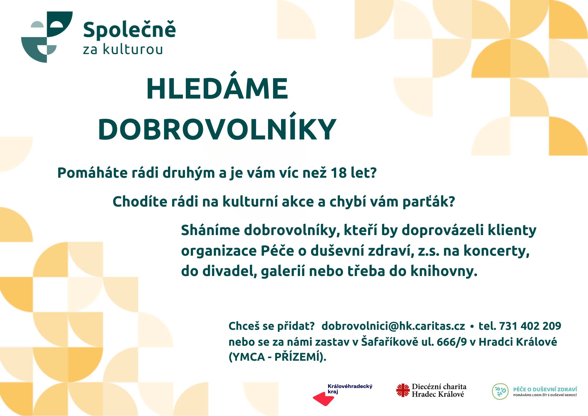 Hledáme dobrovolníky: Zn. Kultura